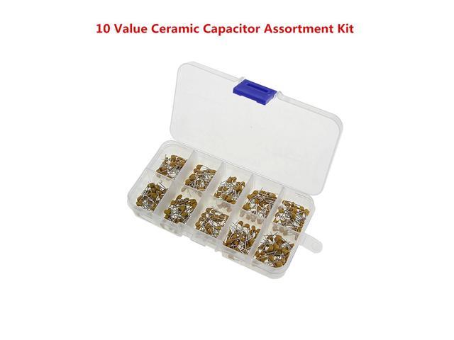 300 Pcs 10 Value 50V 10pF To 100nF Multilayer Ceramic Capacitor Assortment Kit