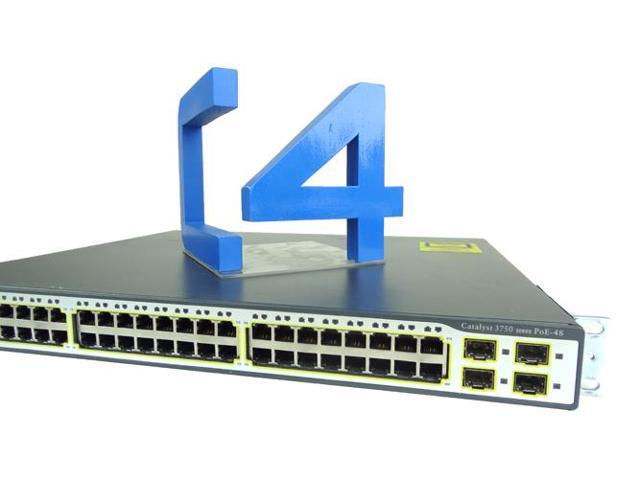 Cisco 3750 Series 48 Port PoE Switch, WS-C3750-48PS-E - Newegg.com