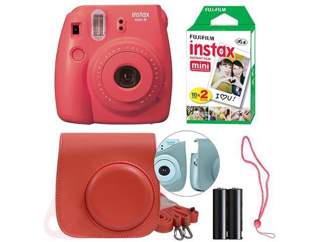 Fujifilm Instax Mini 8 Instant Film Camera Kit Raspberry Newegg Com