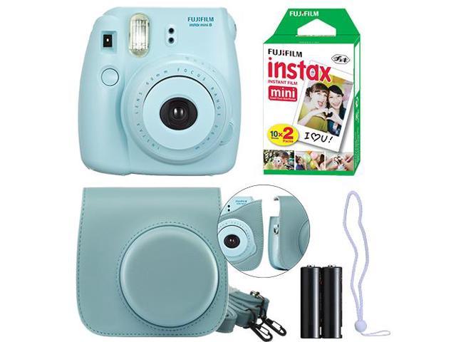 Fujifilm Instax Mini 8 Instant Film Camera Kit Blue Newegg Com