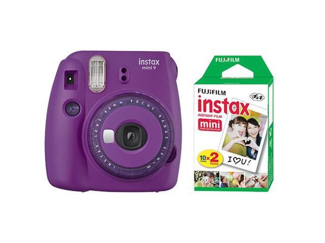 Nacht verf Verdraaiing Fujifilm Instax Mini 9 Instant Film Camera Clear Purple + 20 Sheets Instant  Film - Newegg.com