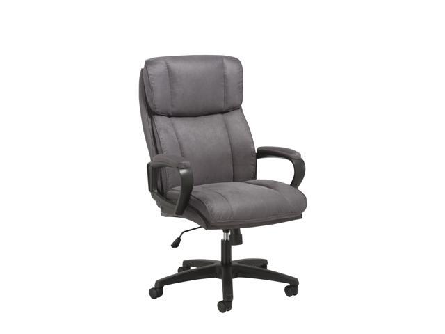 Ofm Essentials Collection Plush High Back Microfiber Office Chair In Gray Ess 3081 Gry Newegg Com