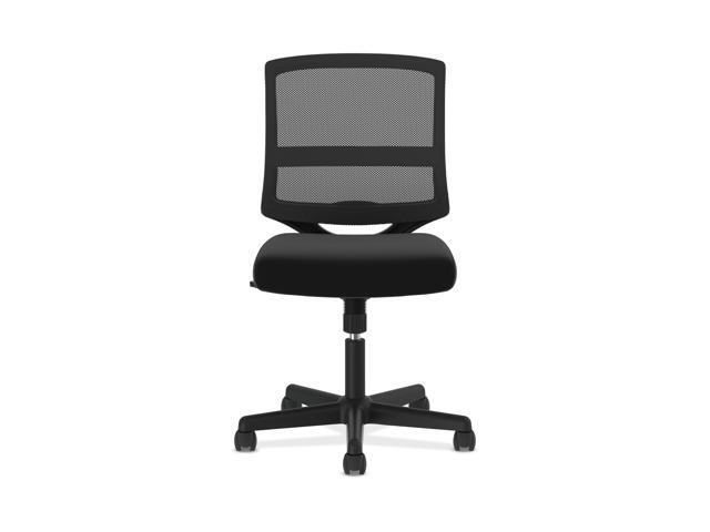 Hon Valutask Mid Back Mesh Task Chair Armless Black Computer Hvl206 Newegg Com