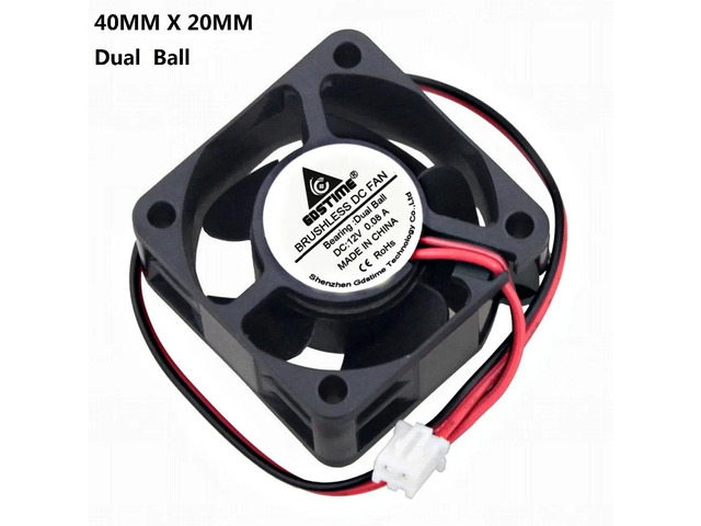 Small Fan Disc 5 Pieces 12V Ball Bearing Small DC Brushless Fan 40mm x 20mm 4cm ...