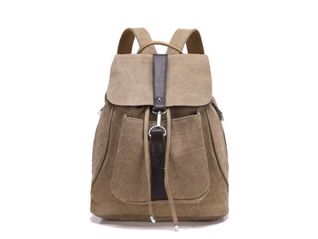 vintage casual canvas backpack