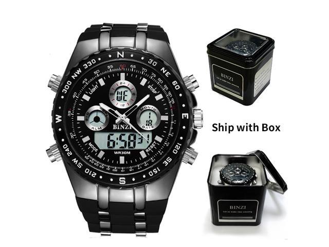 binzi big face sports watch