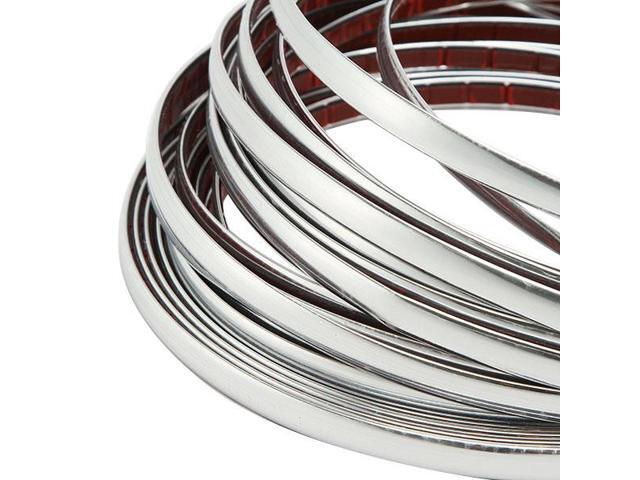 10mm x 7.5M Car Chrome Molding Trim Strip FOR Window Bumper Grille Silver Line