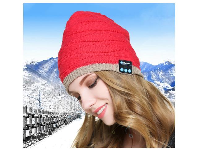 Music Headphones Knitted Hat With Speakers Beanie Ipod 3.5mm Jack MP3 Warm Head