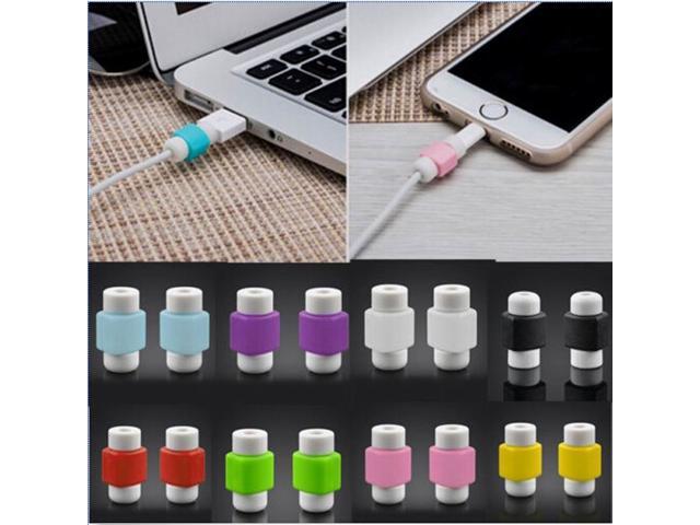 EC2WORLD 10 pieces Lightning USB Charger Cable Saver Protector Cable  Protector Charging Line Earphone Apple MacBook Pro Air Iphone 