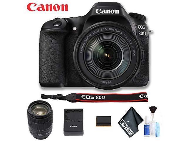 Canon EOS 80D DSLR Camera with 18-135mm Lens (Intl Model) Basic