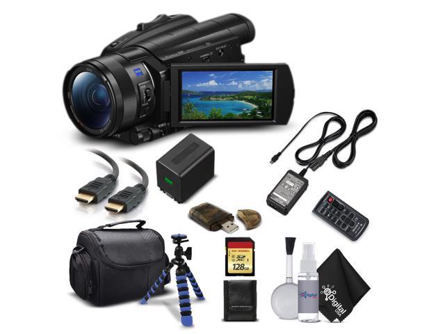 Sony Handycam FDR-AX700 4K HD Video Camera Camcorder with 128GB Memory Card + Carrying Case 