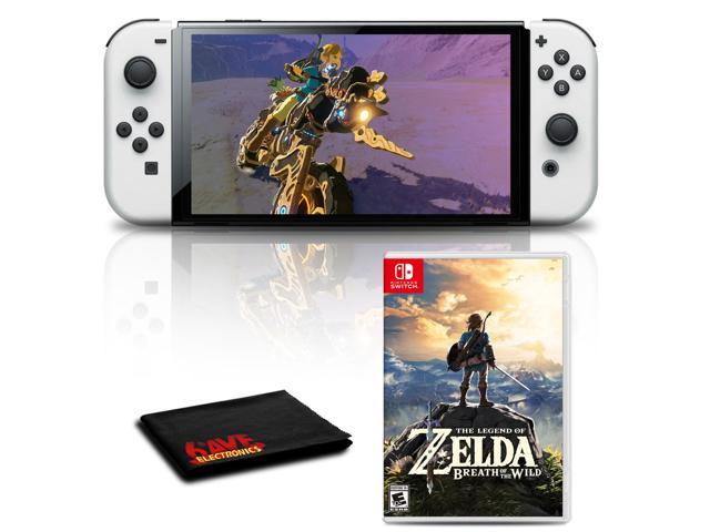 Nintendo Switch OLED with Pro Controller and The Legend of Zelda: Breath of  the Wild Game Bundle NS-HEGSKAAAA White - US