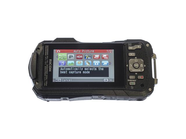 Ricoh Waterproof WG-60 Digital Camera (Red)- with 128GB Memory Card + More  -International Model