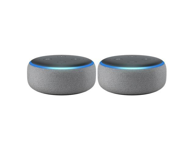 Amazon Echo Dot - Smart speaker with Alexa 3rd Gen Heather Grey Fabric-NEW ! 
