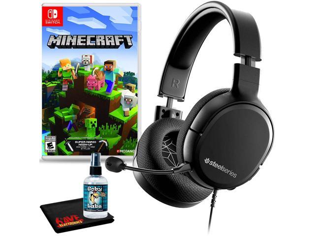 SteelSeries Arctis 1 Wired Gaming Headset Includes 6Ave Cleaning Kit and Nintendo Minecraft