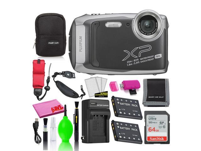 Fujifilm FinePix XP140 Waterproof Digital Camera (Dark Silver