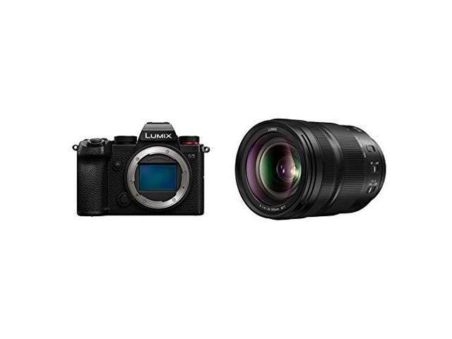 Panasonic LUMIX S5 Full Frame Mirrorless Camera and LUMIX S 24-105mm F4 Lens Newegg.com