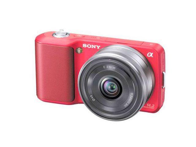 Sony a (alpha) NEX-3 14.2 MP Digital Camera - Red (Body Only) New