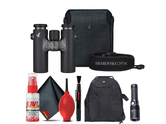 Swarovski 10x30 CL Binocular (Anthracite, Wild Nature Kit) with ...