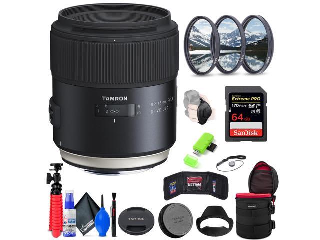 Tamron SP 45mm f/1.8 Di VC USD Lens for Canon EF + Accessories ...