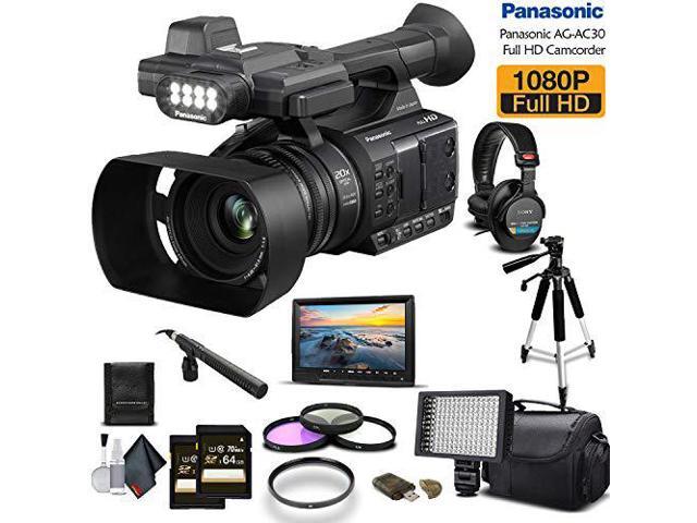 Panasonic AG-AC30 Full HD Camcorder (AG-AC30PJ) With 2 -64GB