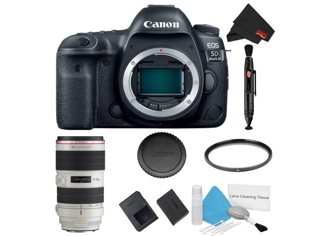 Canon EOS 5D Mark IV DSLR Camera (Body Only) Basic Filter Kit w/ 70 ...