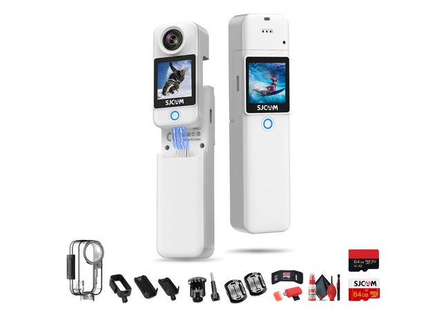 SJCAM C300 4K Dual Touchscreen Action Camera Bundle - Newegg.com