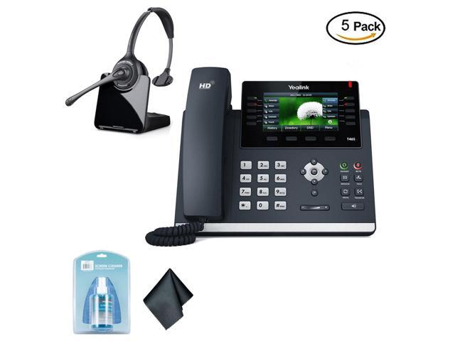 Yealink Sip T46s Ip Office Desk Phones 5 Count Bundle With 5x