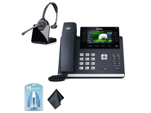 Yealink Sip T46s Ip Office Desk Phone Bundle With Plantronics
