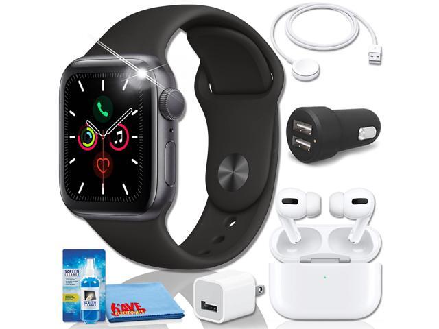 space gray aluminum black sport band