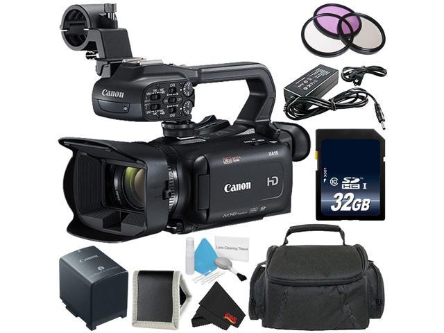 More Canon XA11 Compact Full HD Camcorder with HDMI and Composite Output- Bundle with 64GB Memory Card