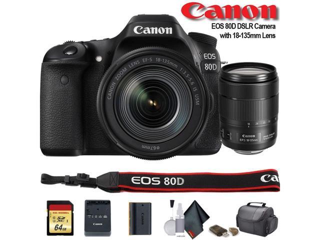 Canon Eos 80d Dslr Camera With 18 135mm Lens 1263c006 Starter