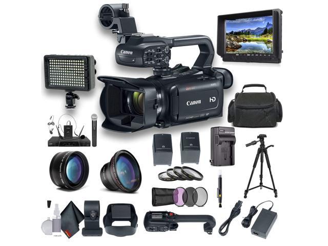 More Canon XA11 Compact Full HD Camcorder with HDMI and Composite Output- Bundle with 64GB Memory Card 