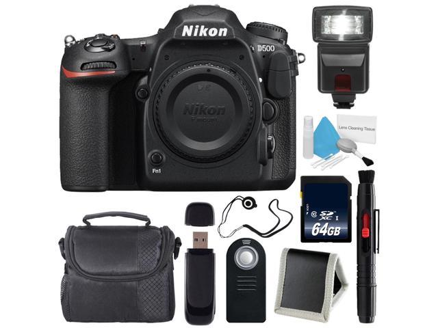 Nikon D500 DSLR Camera (Body Only) Model) + Carrying Case + Universal Wireless Remote Shutter Release Bundle Camera Kits - Newegg.com