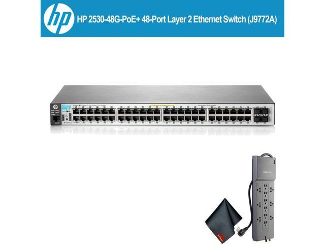 Hp 2530 48g Poe 48 Port Layer 2 Ethernet Switch J9772a W Powerstrip Bundle Newegg Com