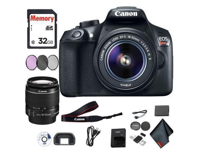 Canon eos rebel t6 dslr camera with 18 55mm lens Canon Eos Rebel T6 18 0mp Digital Slr Camera With 18 55 Mm And 75 300 Mm Lenses Kit Black 1159c008 For Sale Online Ebay