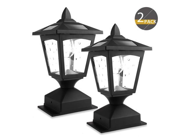 Solar Powered Caps Lamp Fits 4x4 Warm White High Brightness SMD LED Lighting 5x5 or 6x6 Wooden Posts MAGGIFT 15 Lumen Solar Post Lights Outdoor Post Cap Light for Fence Deck or Patio 8 Pack