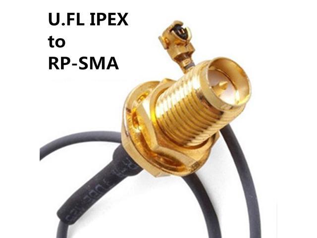 2PCS Mini Pci U.Fl To RP-SMA Antenna Router Mod Kit Wifi Connector Cable 
