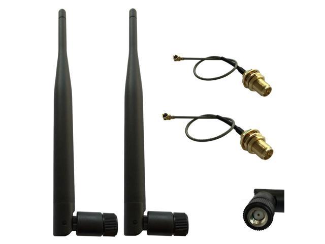 10-Pack Dual Band 2.4GHz 5GHz 6dBi RP-SMA Antenna for WiFi Extender Booster AP