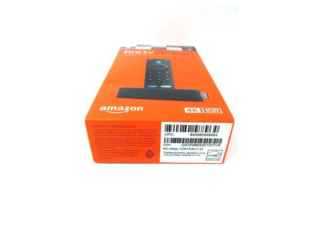 New  Fire TV Stick 4K Streaming Device with Alexa Voice Remote -  Black 840080588964