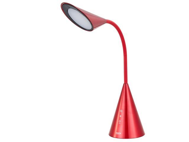 LED Desk Lamp, Eye-caring Table Light with Touch Control, 8W Reading Lamp with Natural Light- Red