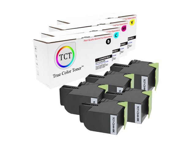 X544DTN X544DW Printers - 3 Pack Cyan, Magenta, Yellow TCT Premium Compatible Toner Cartridge Replacement for Lexmark C544 C544X1CG C544X1MG C544X1YG High Yield Works with Lexmark C544DN C544DTN