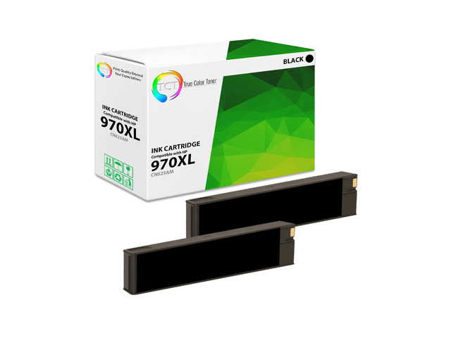 True Color Toner 970XL Black Ink Cartridge 2 Pack - Premium Compatible ...
