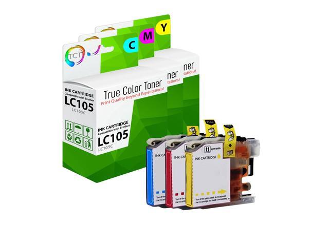TCT LC105 Color Ink Cartridge 3 Pack - Premium Compatible Replacement ...