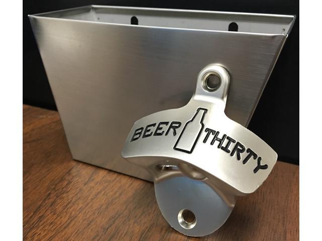 Barware Gear Bundle Wall Mounted Beer Thirty Bottle Opener With