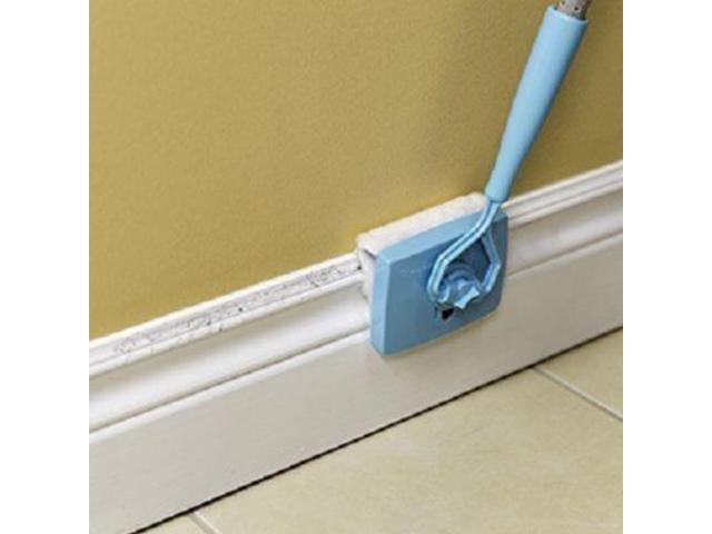 Baseboard Buddy Cleaning Mop Walk Glide Extendable Microfiber Dust Brush Cleaner