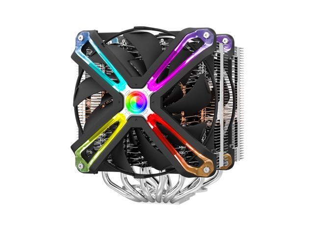 Zalman 20X Extreme Performance CPU Air Cooler, 300W TDP Dual-Blade 140mm ARGB Spider Fans for Intel LGA 1200/1151/2066/2011/X99/X79, AMD AM4/AM3, 6