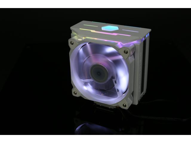 ZALMAN CNPS10X Optima II Ultra Quiet CPU Cooler, 120mm PWM RGB LED Dual  Blade Fan, w/White frame design, 4 heat pipes