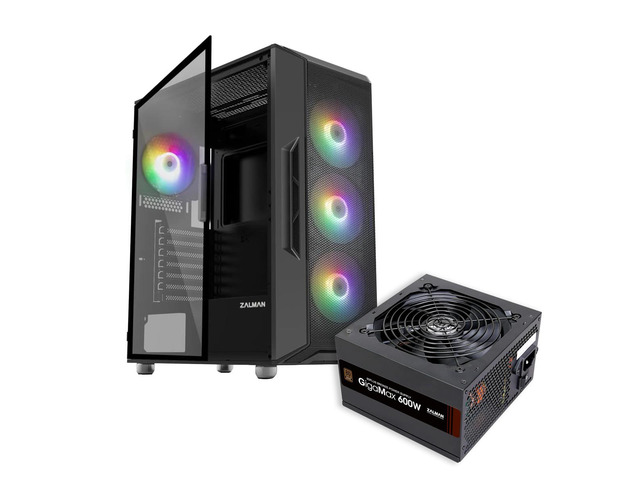 Pc Case Bundle PC Builder Bundle - Zalman PC Case with PSU Combo - i3 NEO ATX Mid ...