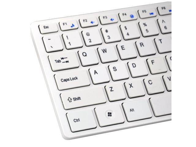 Slim TRIXES Wireless Keyboard Space Grey Set for PC Laptop Cordless Optical Mouse